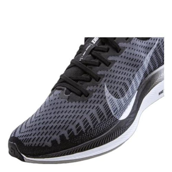 NIKE MEN'S ZOOM PEGASUS TURBO 2 RUNNING SHOES BLACK/WHITE-GUNSMOKE-ATMOSPHERE GR